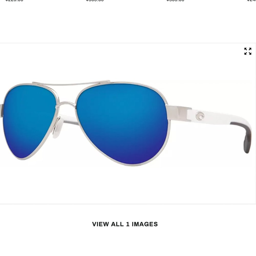Costa Del Mar Loreto Polarized Sunglasses (Blue and White)